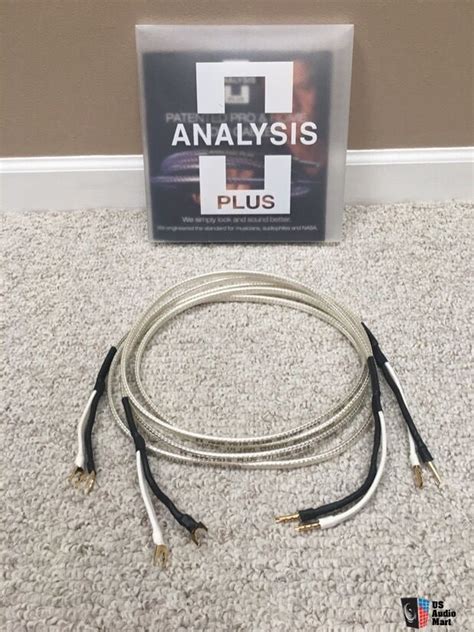 Analysis Plus Inc Silver Oval Two Speaker Cables 7 Spade Ends