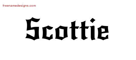 Gothic Name Tattoo Designs Scottie Download Free - Free Name Designs