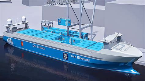 Worlds First Fully Electric Autonomous Cargo Ship Yara Birkeland