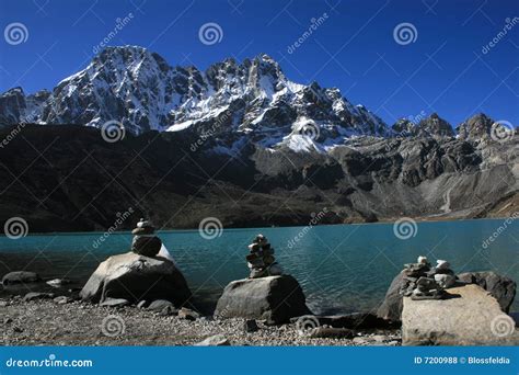 The Sacred Lakes In Gokyo Stock Photo Image Of Trek Himalayas 7200988