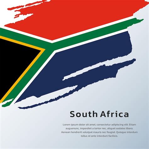 Premium Vector Illustration Of South Africa Flag Template