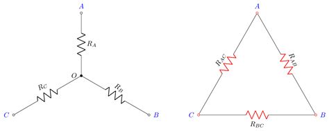 Trasformazioni Triangolo Stella E Stella Triangolo Di Resistenze