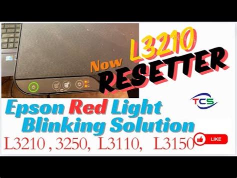 Epson L Red Light Blinking Solution How To Reset Epson L