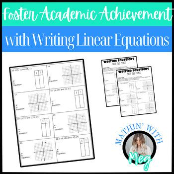 Writing Equations From Two Points Teks A B By Mathin With Meg