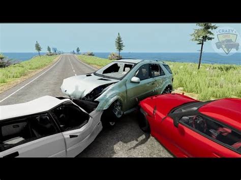 Loss Of Control Car Crashes 16 BeamNG Drive 4k YouTube