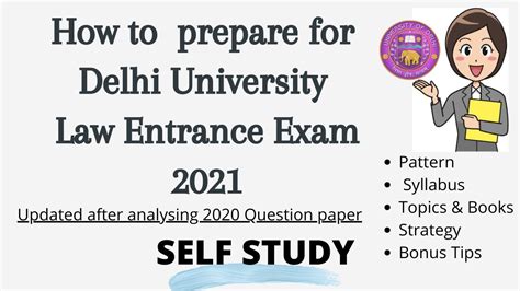 Du Llb Entrance Exam Preparation 2021 Du Llb Entrance Exam Important Topics And Syllabus Youtube