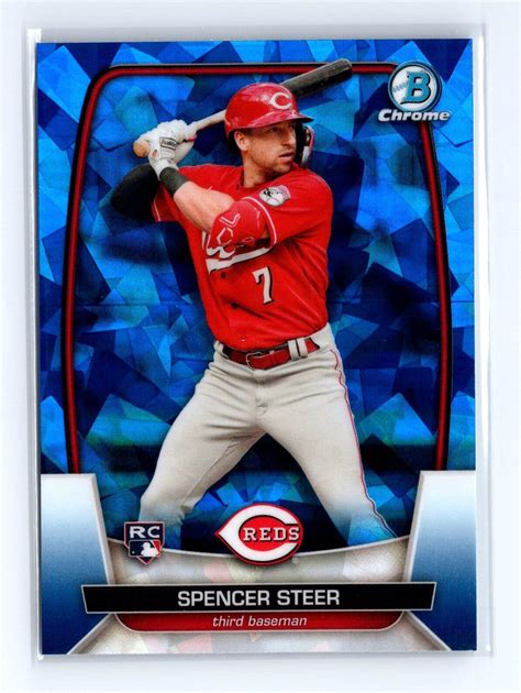 Bowman Chrome Sapphire Edition Spencer Steer Cincinnati Reds