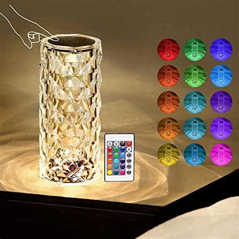 Buy Ezri Crystal Rose Diamond Color Rgb Changing Mode Led Night