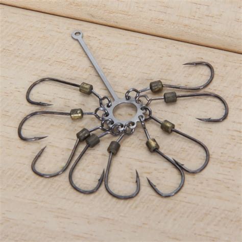 2pcs High Carbon Steel Explosion Hook Fishing Tackle Jig Hooks Set 8