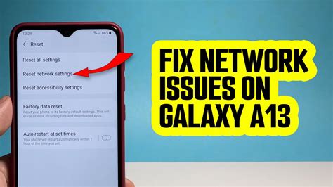 How To Fix Network Issues On Samsung Galaxy A By Resetting Network