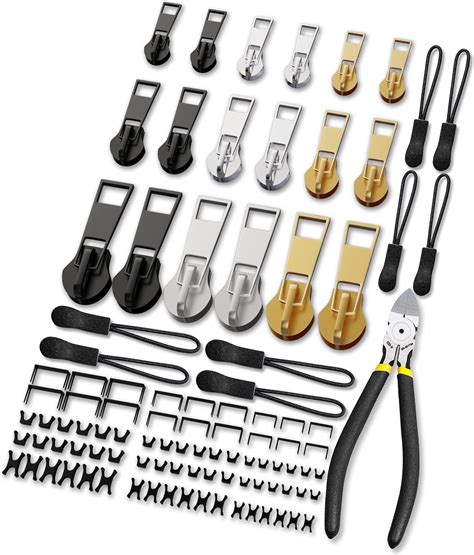 Rei Verschluss Reparatur Set Reisverschlussreparaturset Zipper Pcs