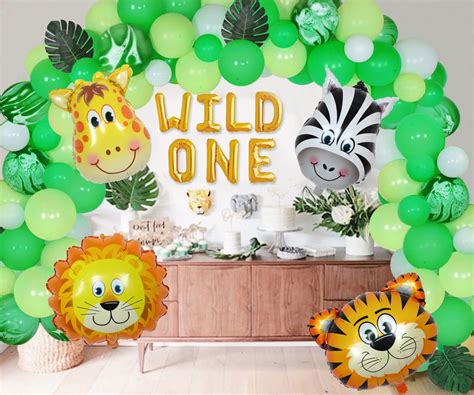 Buy JOYMEMOJungle Birthday Party Decorations Safari Balloons Garland