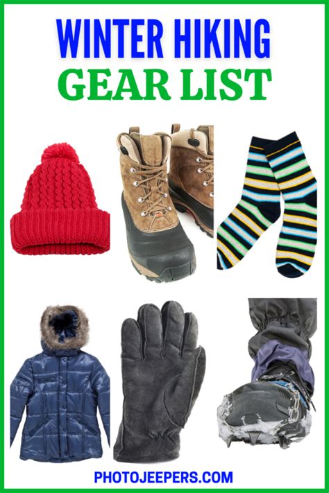 Winter Hiking Gear List + Free Printable - PhotoJeepers