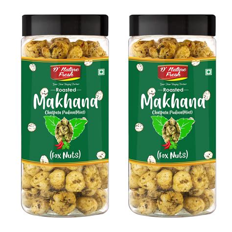 Buy D Nature Fresh Roasted Chatpata Pudina Mint Makhana Gm Fox