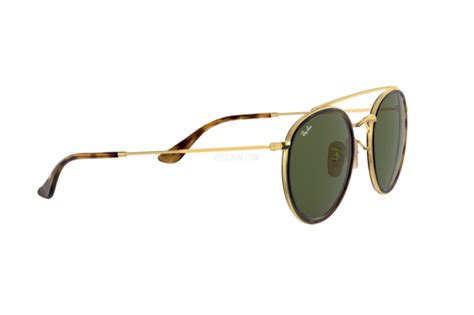 Occhiali Da Sole Ray Ban Round Double Bridge RB 3647N 001 Unisex