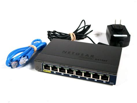 NETGEAR 8 Port Gigabit Ethernet Smart Managed Pro Switch GS108T POE