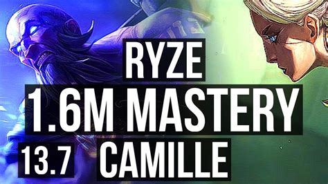 RYZE Vs CAMILLE TOP 1 6M Mastery 900 Games KR Grandmaster 13