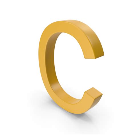 Letter C Yellow Png Images And Psds For Download Pixelsquid S115480851