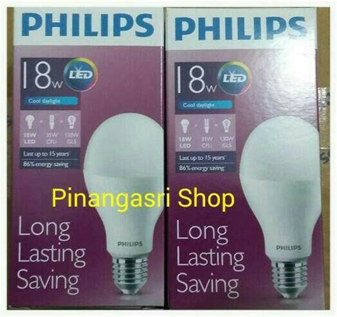 Jual Lampu Led Philips Watt Bohlam W Philip Putih W Bulb Led