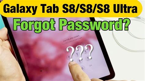 Forgot Password Or Pin On Galaxy Tab S S S Ultra Youtube