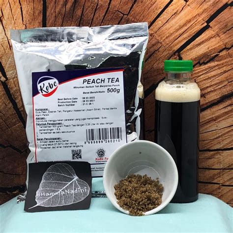 Jual Peach Tea Kobe Kg Teh Persik Gr Powder Serbuk