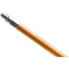 Wood Broom Handle 15 16 X 60 Metal Threaded Tip