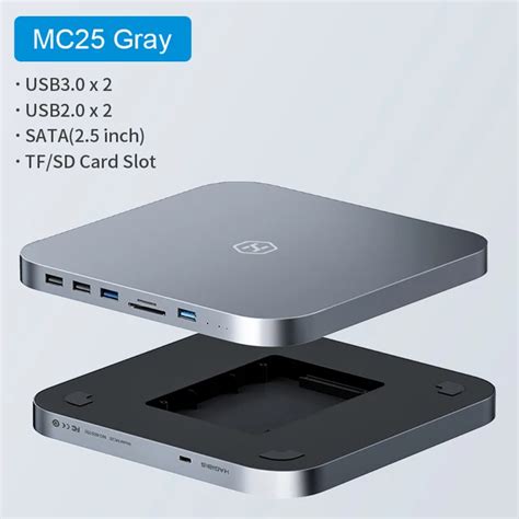 Mac Mini Hub Hard Drive Enclosure Mac Mini M1 Docking Station Ssd C Type C 25 Aliexpress