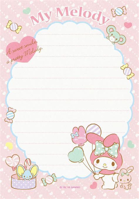 Sanrio My Melody 144 Sheet Memo 2016 My Melody My Melody Wallpaper