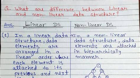 Difference Between Linear And Non Linear Data Structures Youtube