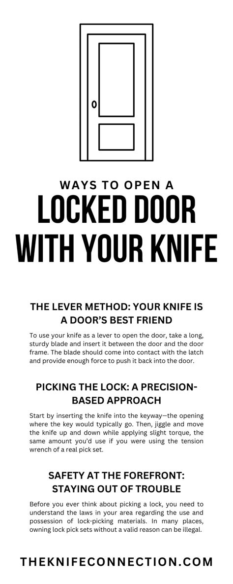 Ways To Open A Locked Door With Your Knife The Knife Connection