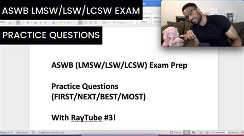 Aswb Lmsw Lsw Lcsw Exam Prep Practice Questions First Next Best