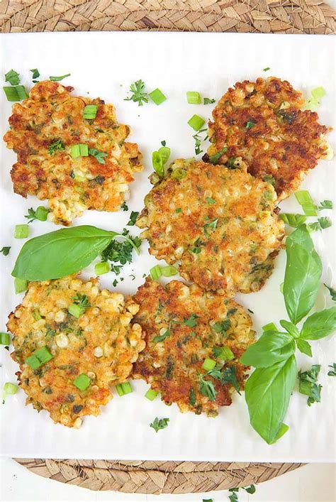 Old Fashioned Corn Fritters With Cheddar And Basil The Suburban Soapbox