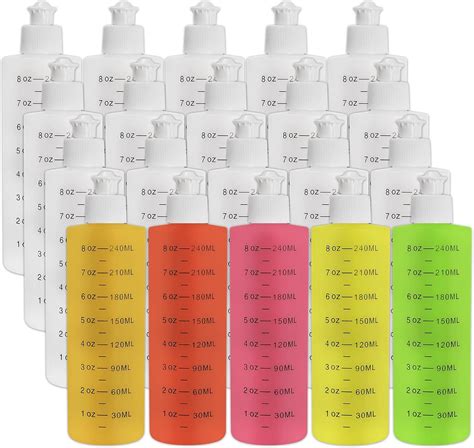 Amazon Youeon Pack Oz Hdpe Squeeze Bottles With Push Pull