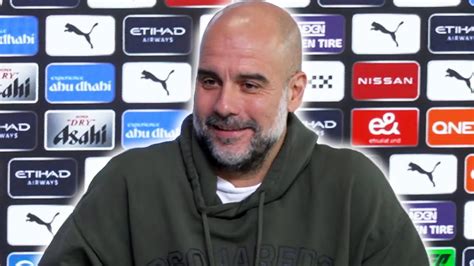 Pep Guardiola Embargoed Pre Match Press Conference Manchester City V