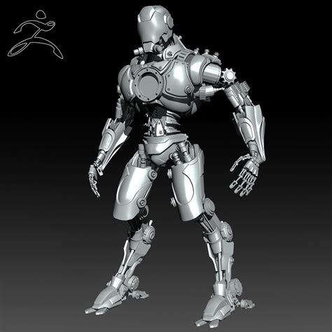 Zbrush Robot 3D model | CGTrader