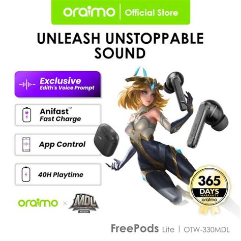 Jual Oraimo X MDL Wireless Headset Bluetooth Earphone TWS Earbuds True