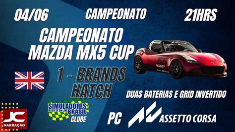 MAZDA MX5 CUP CAMPEONATO SIMULADORES BRASIL MAZDA MX5 CUP 1