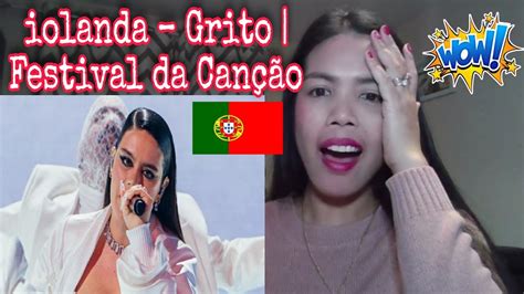 Festival da Canção 2024 Iolanda GRITO REACTION YouTube