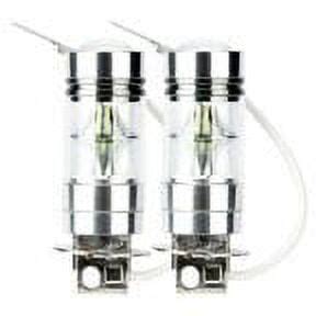 2 Pcs 6000k White LED H3 High Power 100W 2323 Car Fog Light Bulb DRL ...
