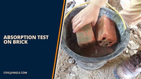 Test For Compressive Strength Of Brick Water Absorption Dimensions Test