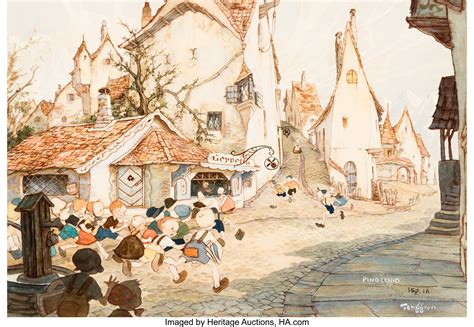 Pinocchio Concept Art By Gustaf Tenggren 1938 Disney Concept Art