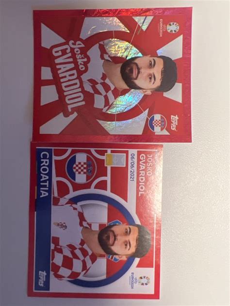 Topps Em Sticker Josko Gvardiol Cro Ptw Unnd Cro Kaufen Auf