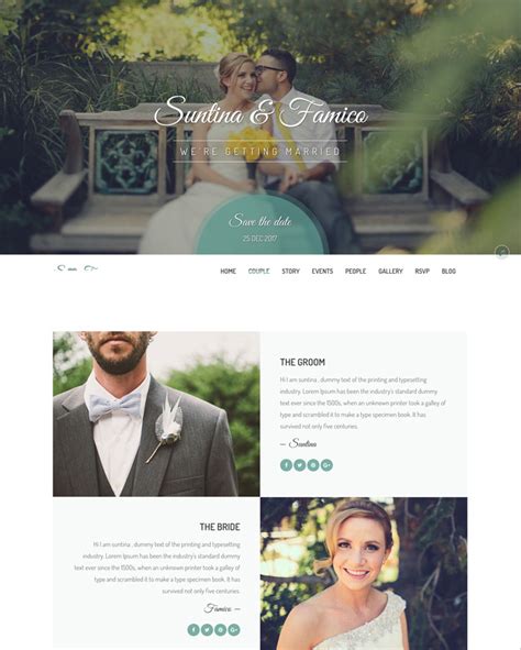 10+ Best Responsive Website Templates for Wedding and Wedding Planner ...