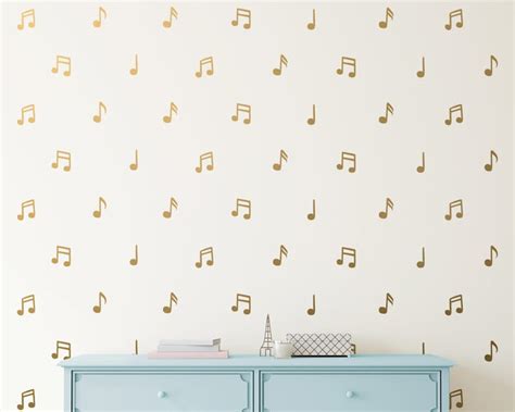 Music Note Wall Decals Vinyl Wall Decals Music Notes Wall - Etsy