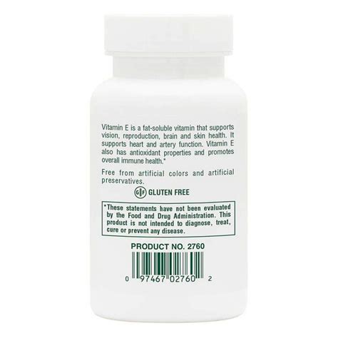 Nature S Plus Vitamin E Iu Mixed Tocopherol Softgels S Nature S