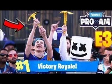 Ninja And Marshmello Wins Ooo Ooo At Fortnite Pro Am Youtube