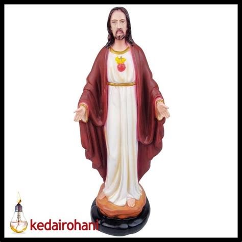 Jual Patung Yesus Hati Kudus Tangan Terbuka 40 Cm Hiasan Rohani