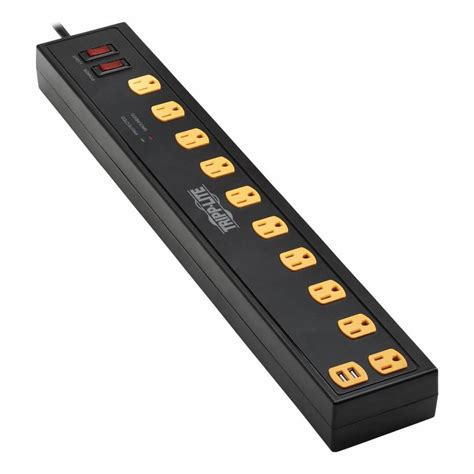 Tripp Lite 10 Outlets Nema 5 15r Surge Protector 816tj1 Tlp1010usb Grainger