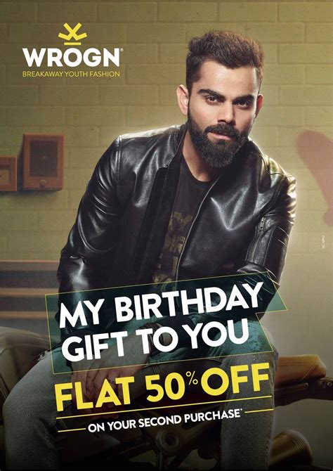 WROGN Virat Kohli Birthday Gift Offer in Andhra Pradesh | mallsmarket.com