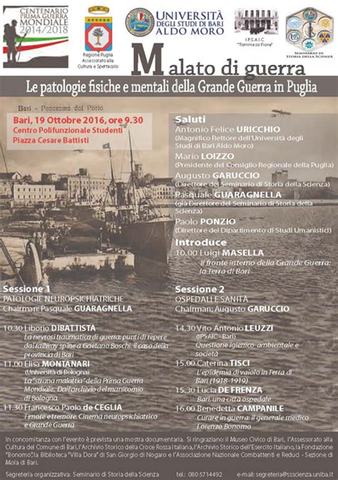 Convegno Malato Di Guerra Centro Interuniversitario Di Ricerca